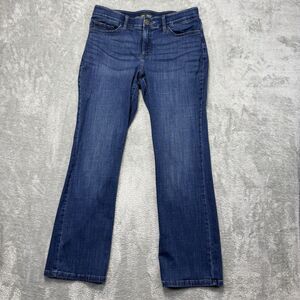 Lee Jeans Women's 12M Dark Blue Denim Regular Fit Bootcut Mid Rise Western 35x31